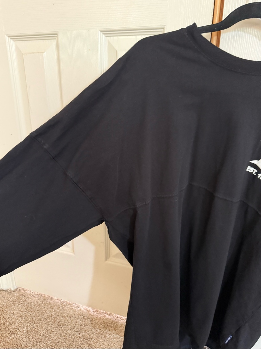 Disney Parks Disneyland Spirit Jersey Black Long Sleeve Size S - Picture 4 of 11